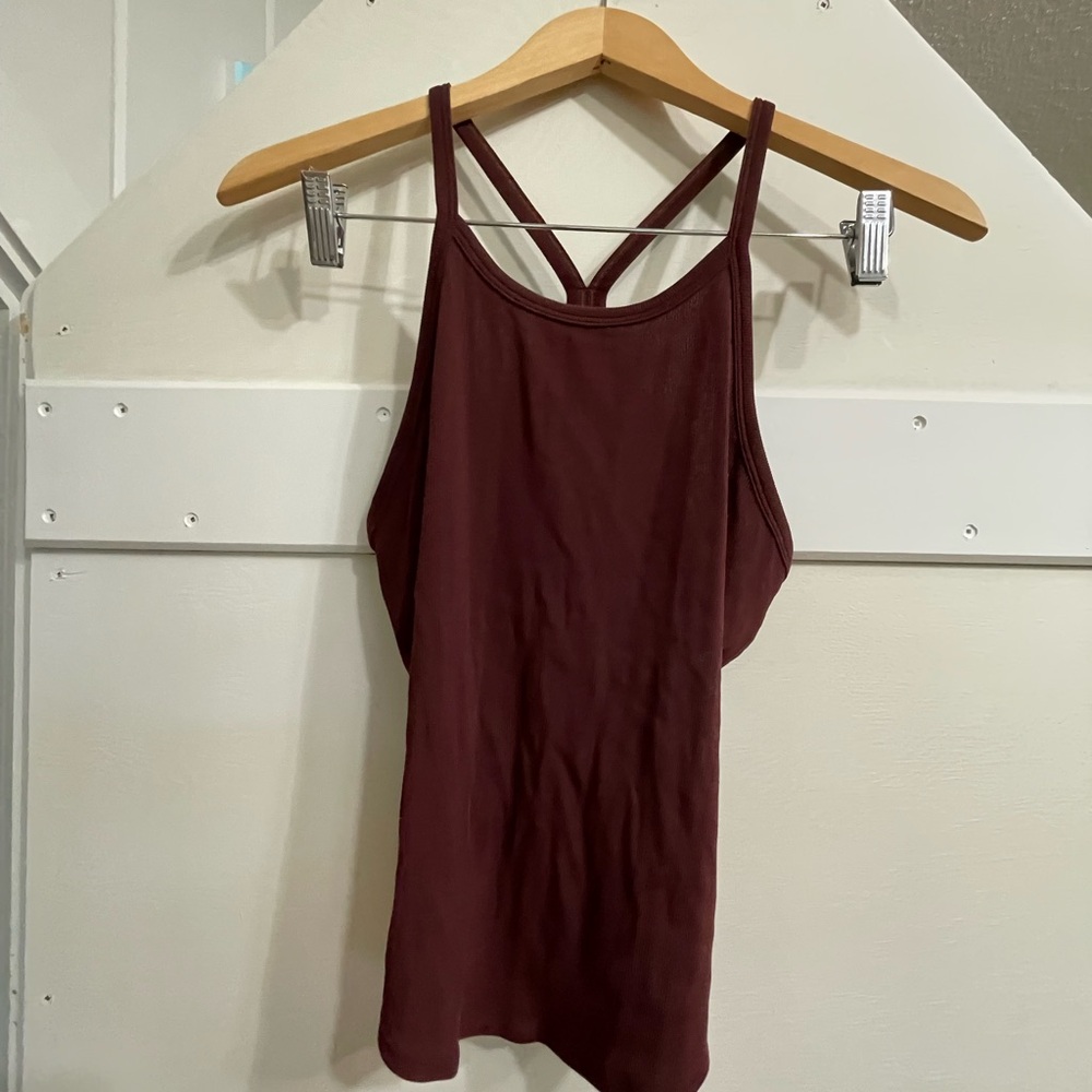 Lululemon Stronger as One ribbed tank, Sz 6